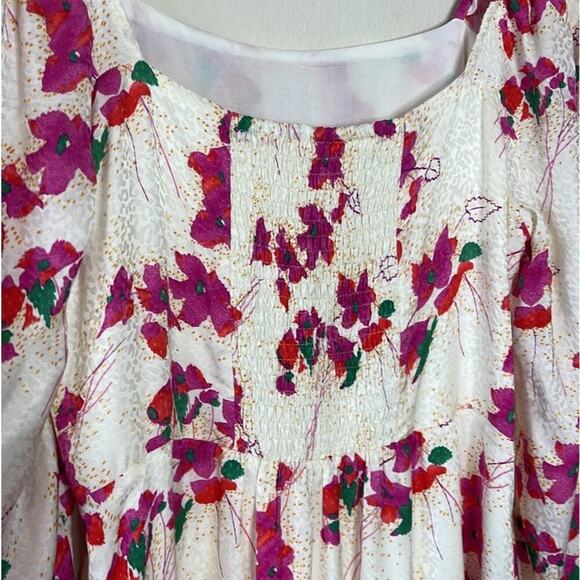 BA&SH ELONOR FLORAL PRINT‎ MIDI DRESS SIZE L - Picture 6 of 9